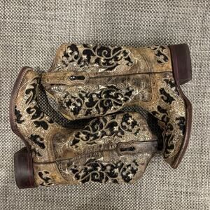 Corral Women’s Black and Tan Glitter Boots